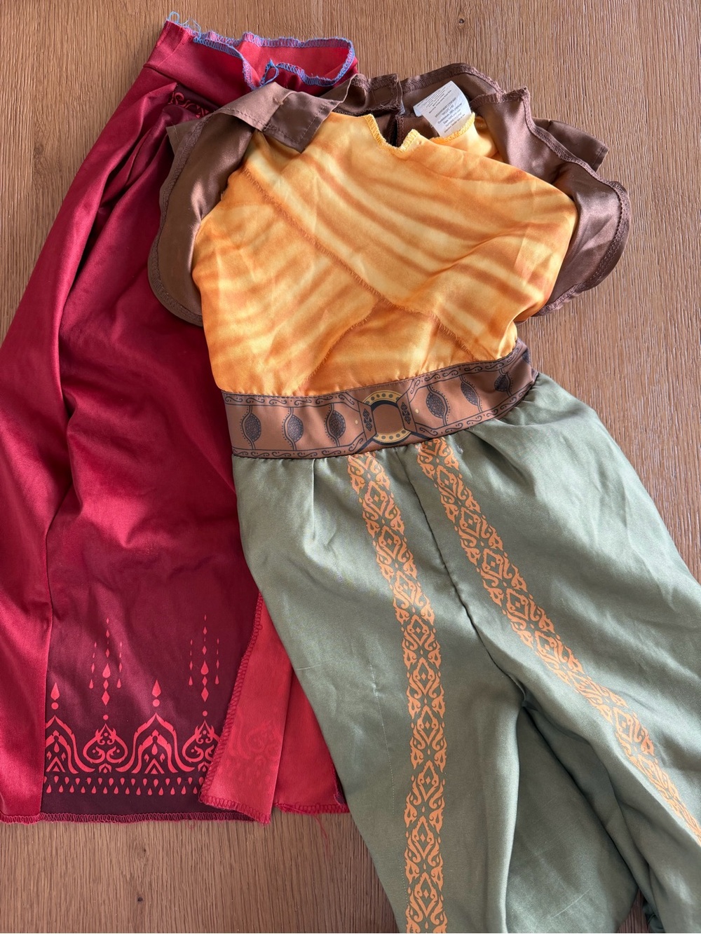 Disney Boys Red Yellow Green Princess-Inspired Costume